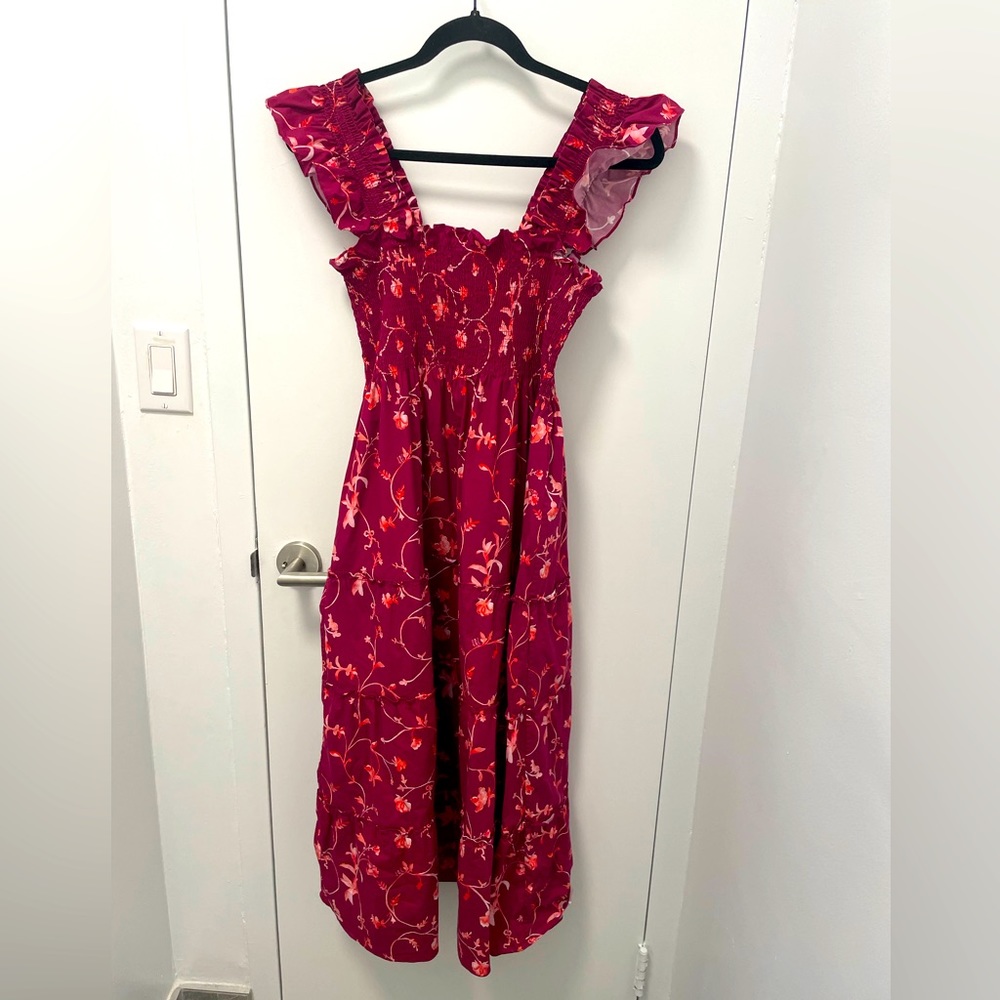 Hill House Home Ellie nap dress - burgundy botanical